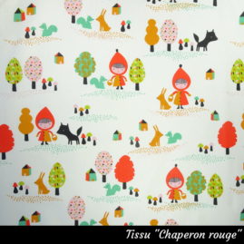 Tissu "Chaperon rouge"