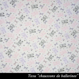 Tissu "chaussons de ballerines"