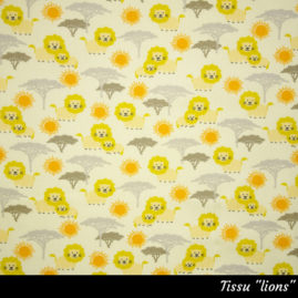 Tissu "lions"