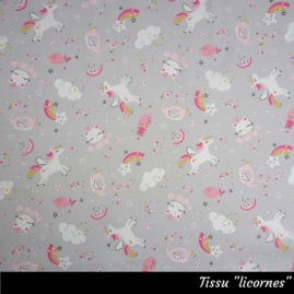 Tissu "licornes"